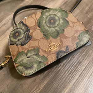 Coach Mini Serena Crossbody In Signature Canvas With Kaffe Fassett Print